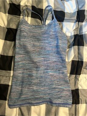 Ivivva Girls Blue Space-Dye Tank Top